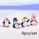 Figuras miniatura de pingüinos de invierno para DIY y terrarios - imagen 2