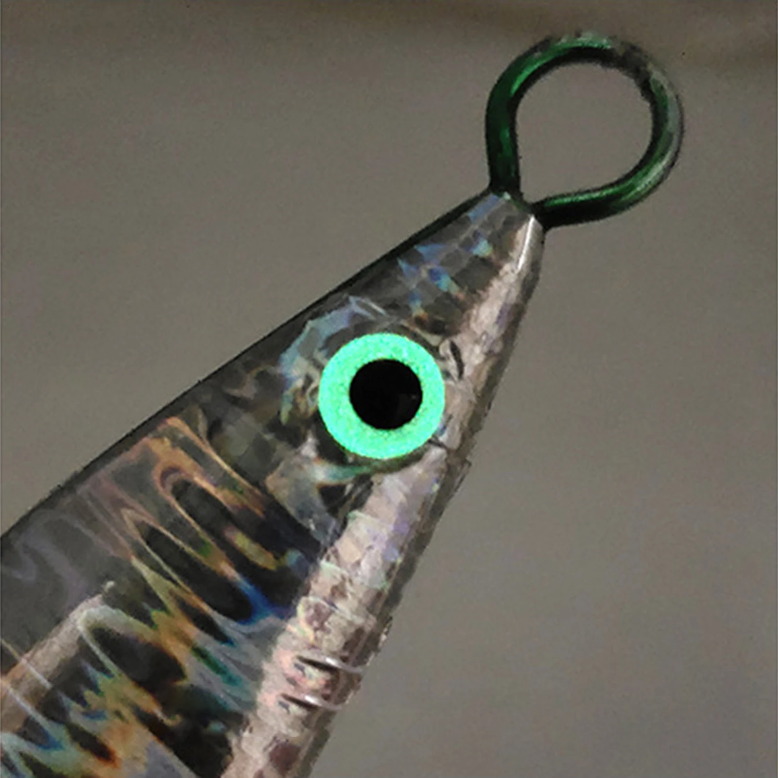 Juego de señuelos pesca 3D con brillo en la oscuridad y revestimiento láser