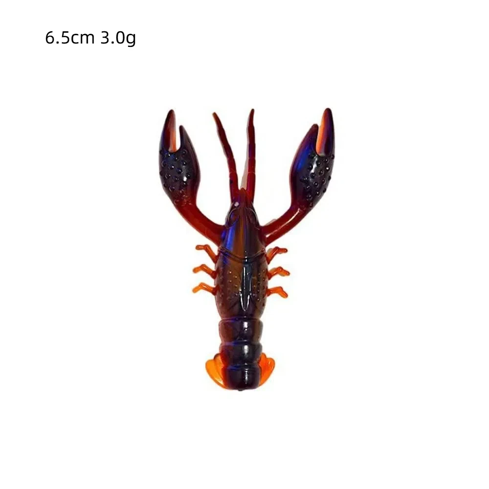 Cebos blandos de silicona con forma de gamba para pesca en agua salada