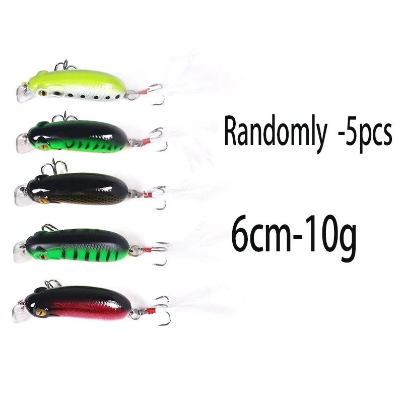 Kit completo de señuelos duros para pesca en agua dulce