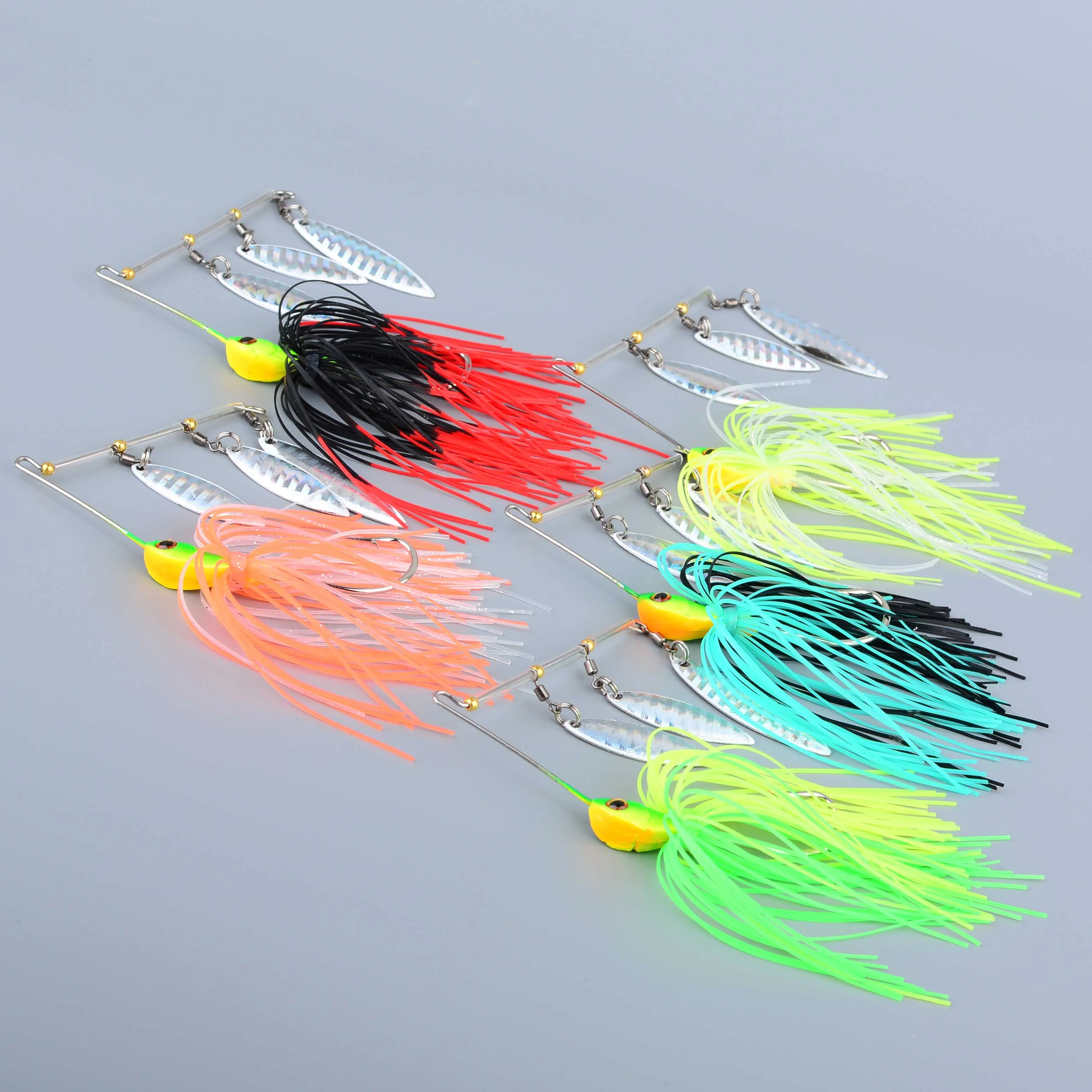 Spinnerbait doble hoja para lubina, señuelo giratorio - imagen 4