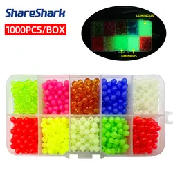 ShareShark cuentas de pesca fluorescentes redondas para vinilo