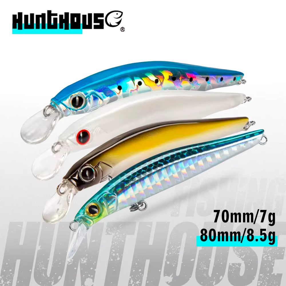 Hunthouse Minnow Jerkbait hundimiento - Señuelo pesca