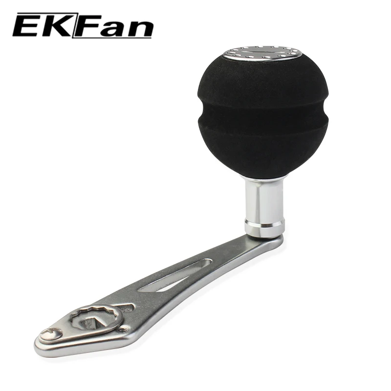 Manivela de carrete de pesca EKFan de aluminio para señuelos - imagen 5