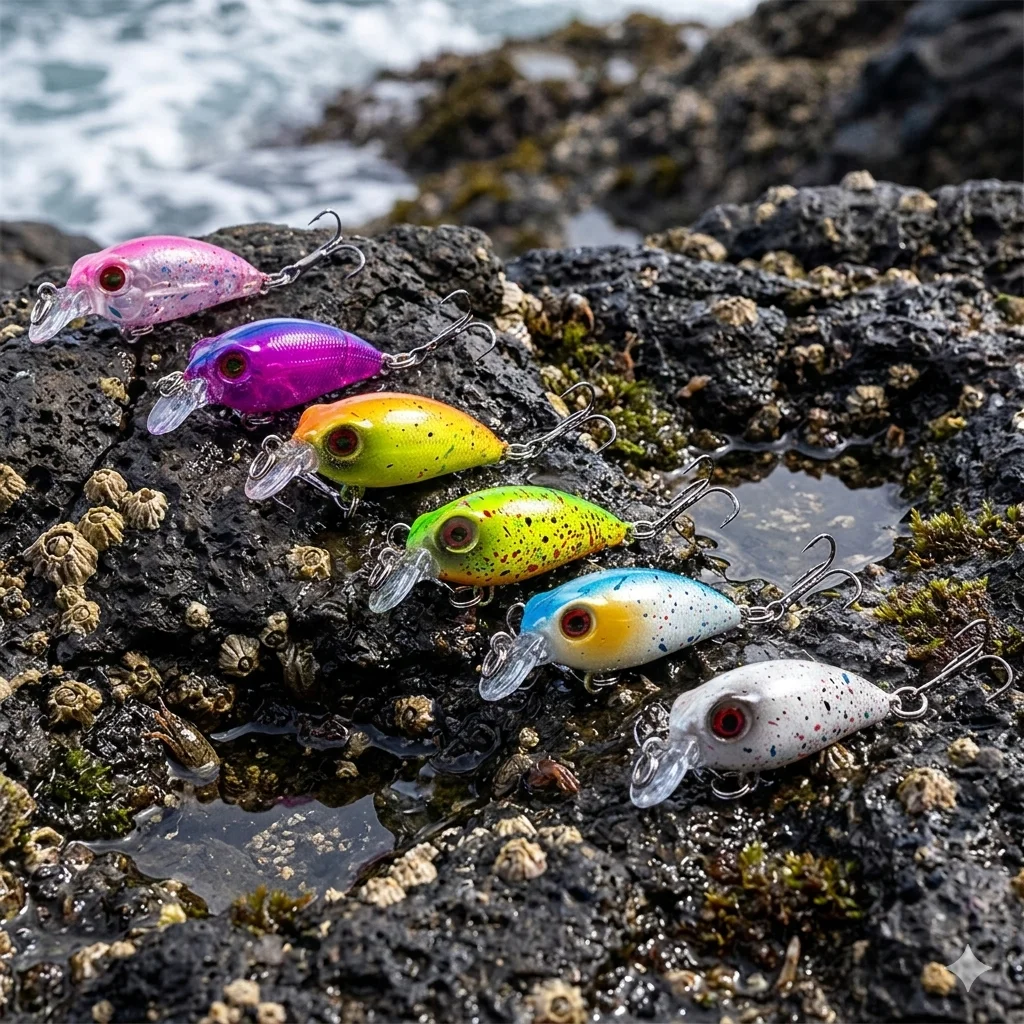 Señuelos Crankbait mini de colores variados