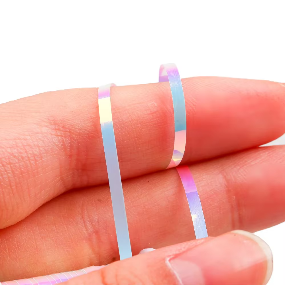 Wifreo Tinsel Mylar bicolor para atar moscas - imagen 3