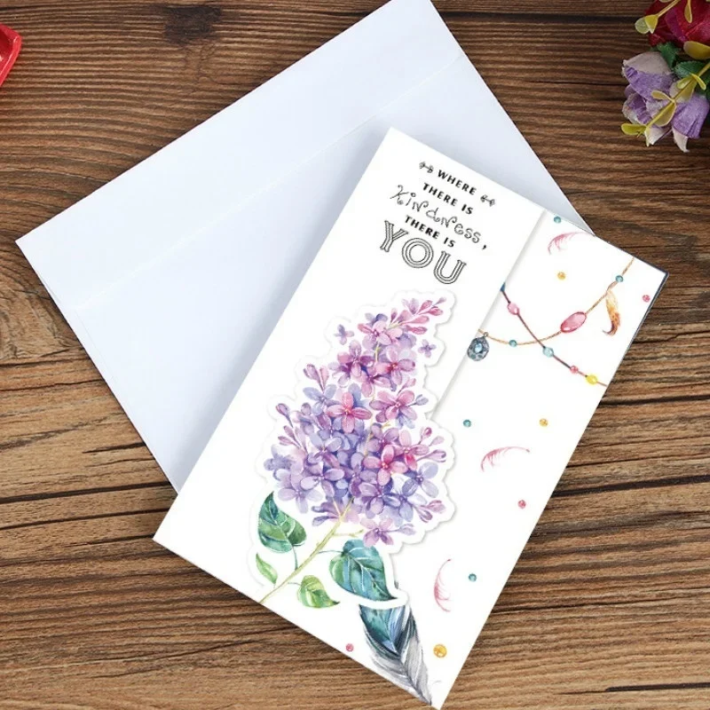 Tarjeta de felicitación navideña creativa con ramo de flores - imagen 5