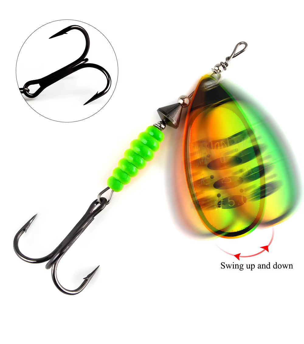 Cebo spinner NGB en acero cromado