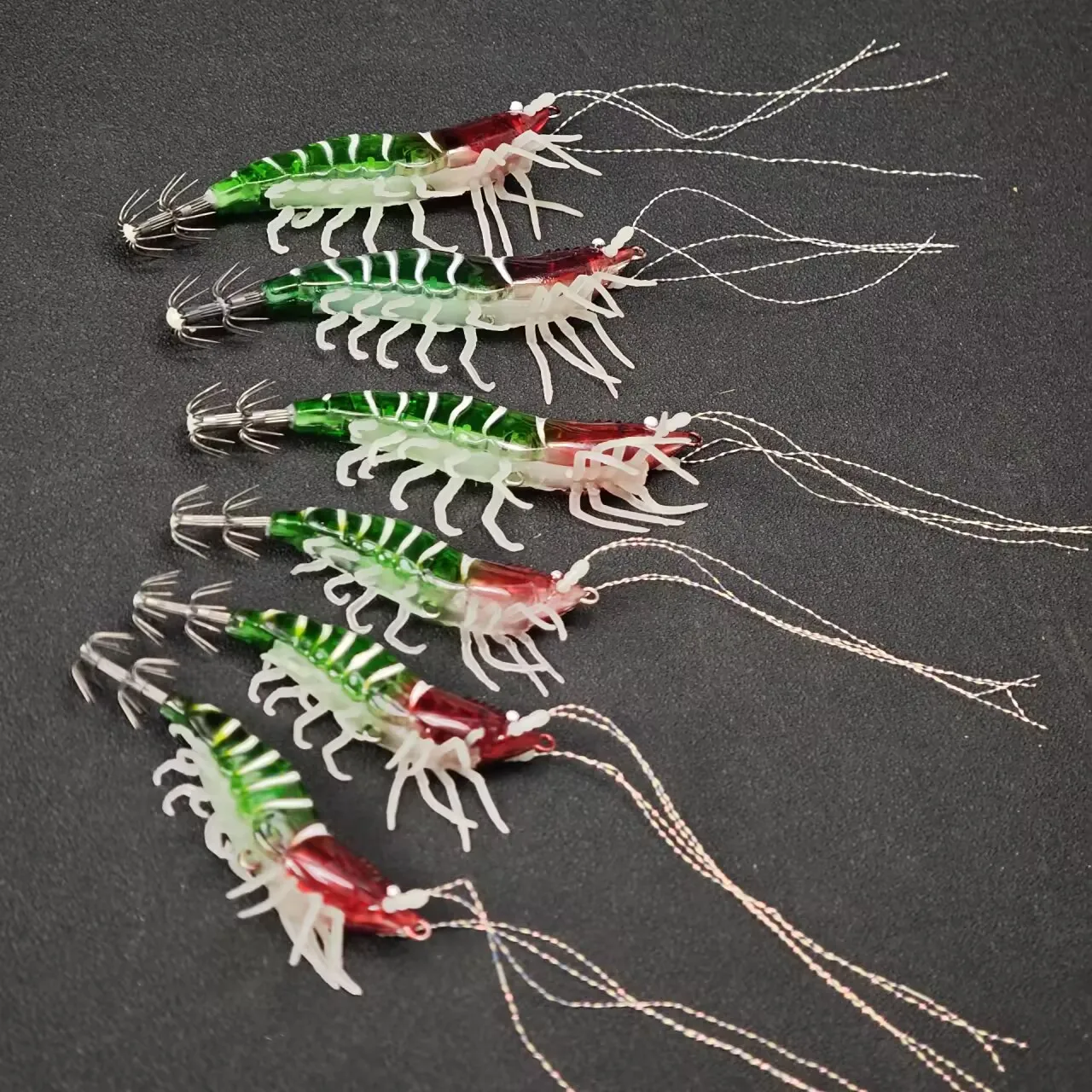Señuelos Egi para calamar con anzuelo luminoso y simulación camarón - imagen 5