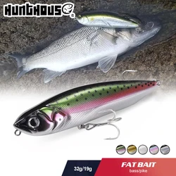 Hunthouse Topwater Pencil wobbling de superficie de 19g para lubina y perca