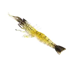 Vinilo camarón con olor a pescado y anzuelo suave para mar