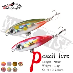 WALK FISH Señuelo Tipo Lápiz Anzuelo Triple para Lubina