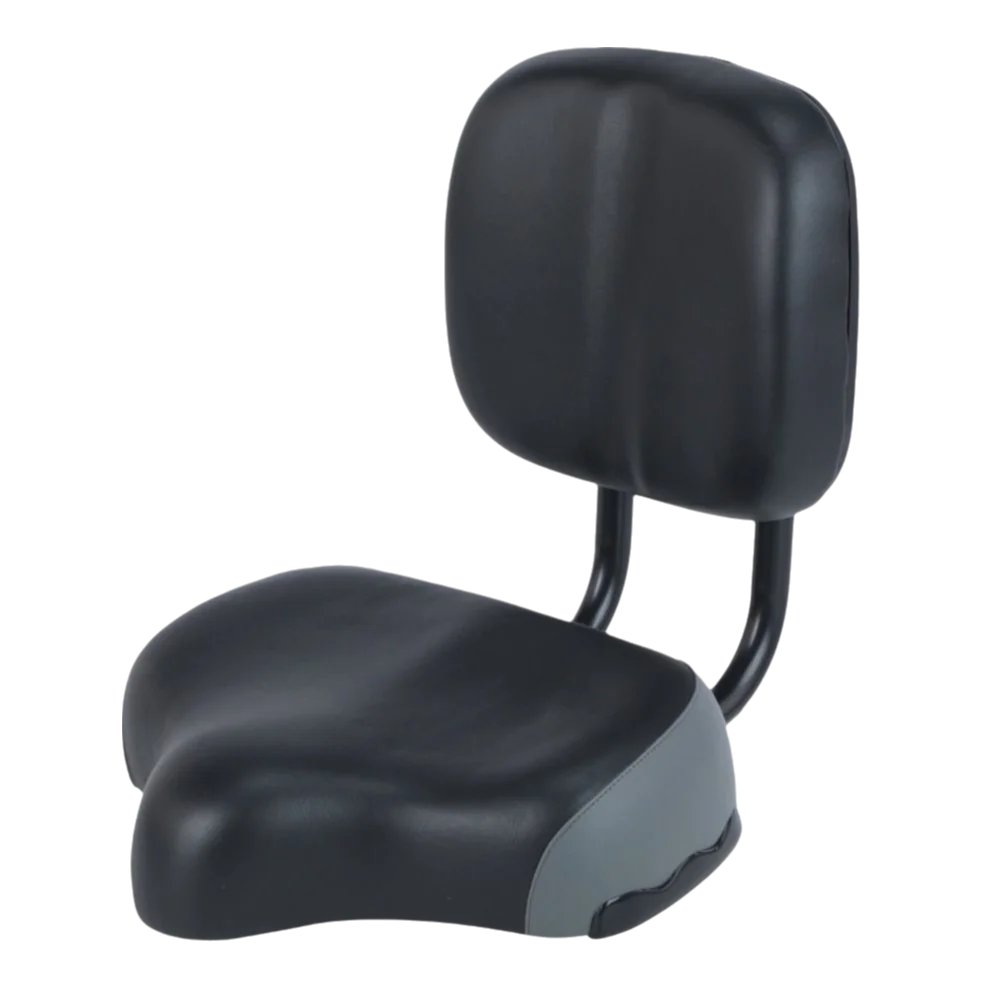 Asiento de bicicleta ancho con respaldo ergonómico impermeable - imagen 2