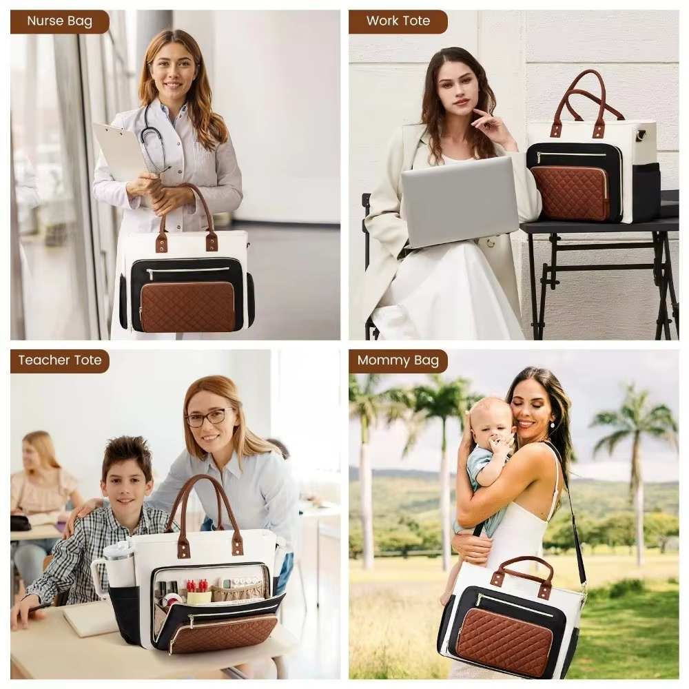 Bolso Tote Impermeable para Mujer – Maletín de Pesca con Portavasos y Gran Capacidad - imagen 3