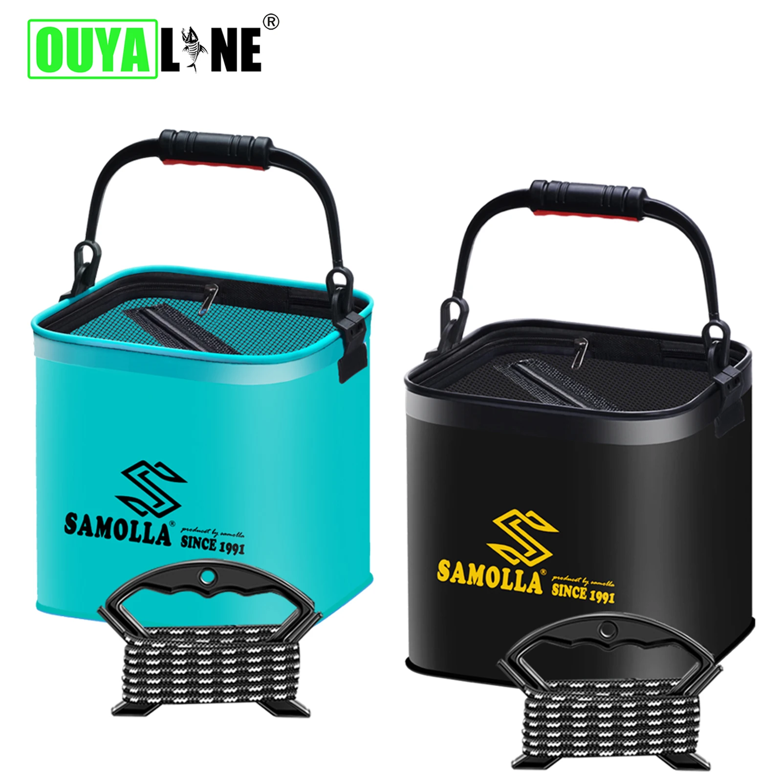 Bolsa EVA para cebos vivos – Cubo de pesca pliable y portátil - imagen 2