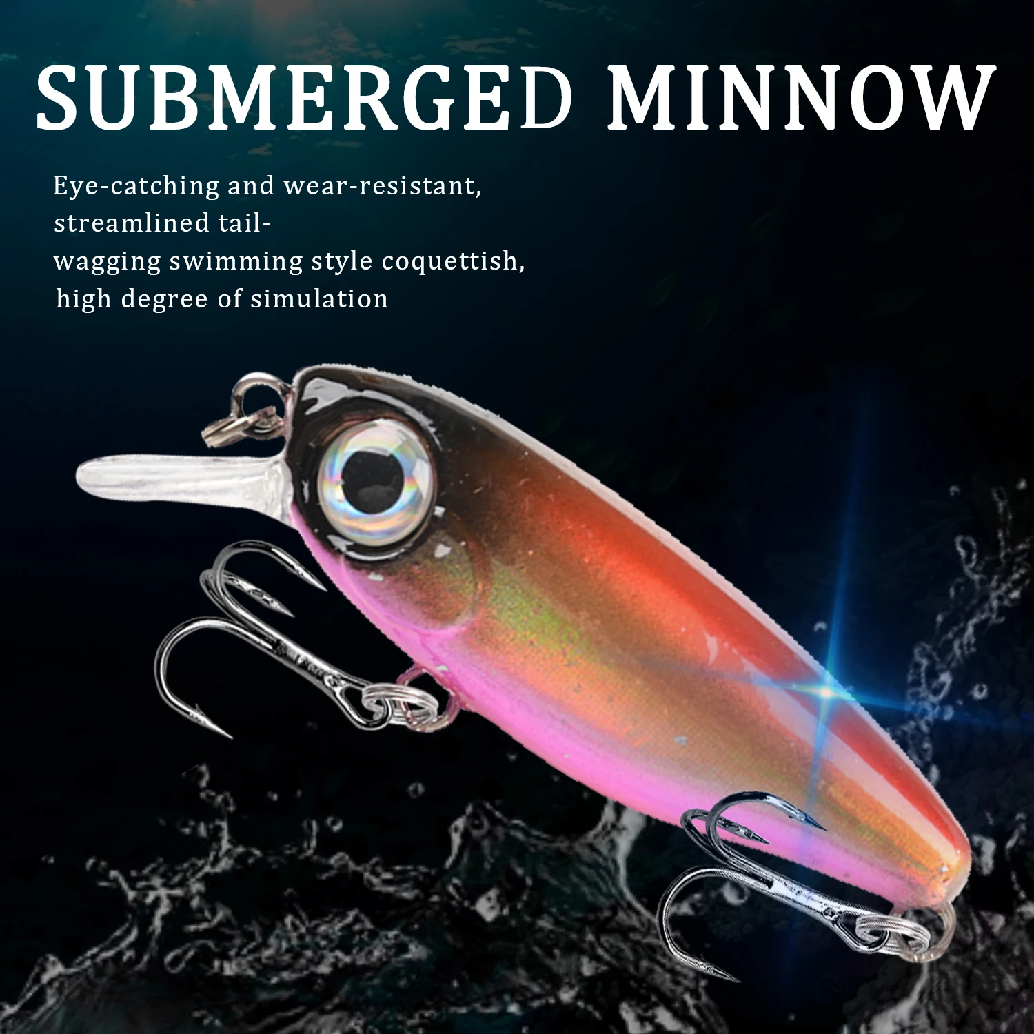 Mini Minnow Wobbler 4,5 cm Señuelo Lubina - Crankbait Jerkbait - imagen 4