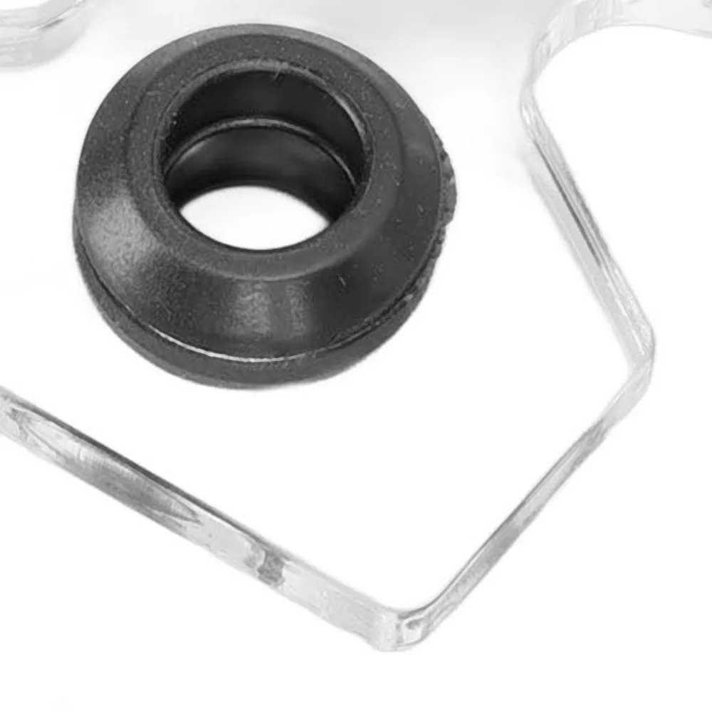 Cabeza de puente de billar transparente de acrílico con goma - imagen 3