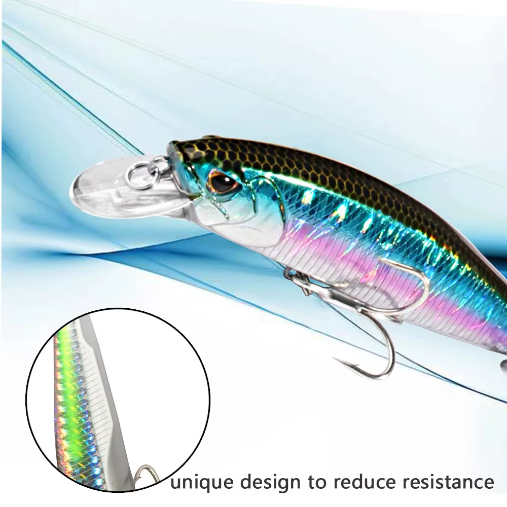 Minnow Flotante Jerkbait - Anzuelos Triples - imagen 5