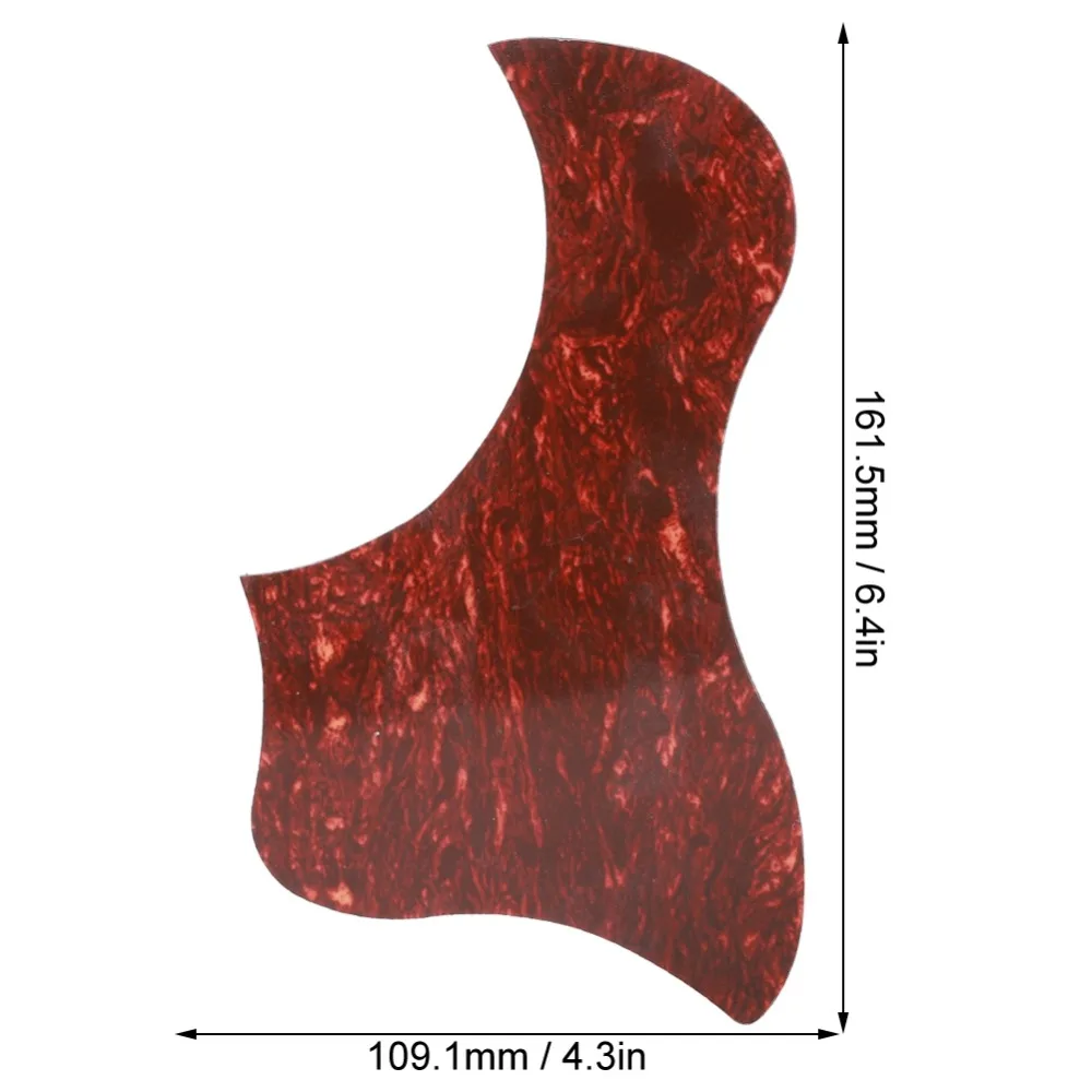 Protección autoadhesiva para guitarra con diseño de pato en rojo tortuga
