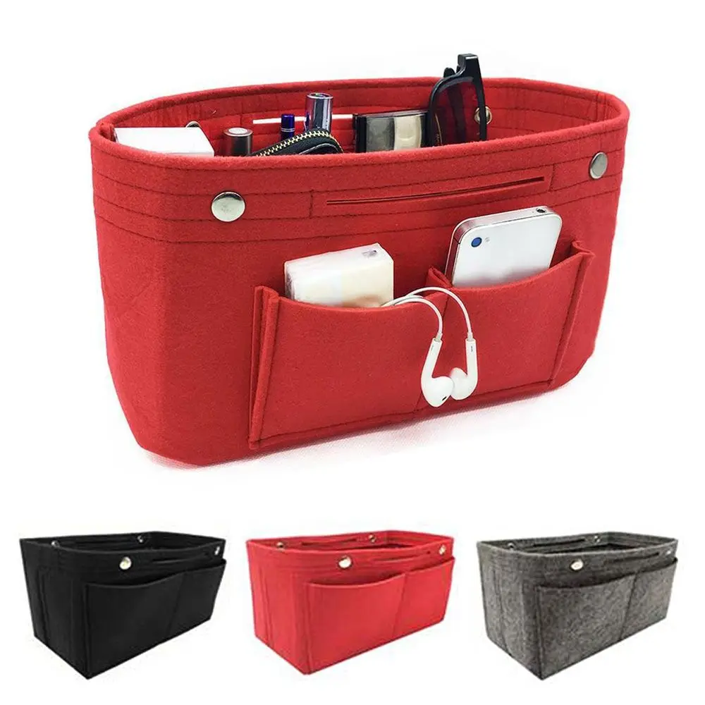Organizador de bolso con inserto de fieltro y forro interior - imagen 2