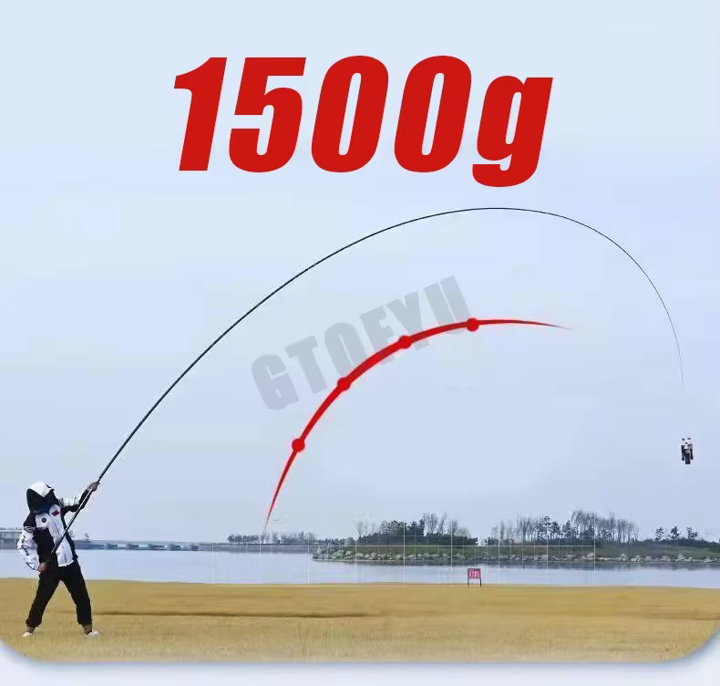 Caña telescópica fibra de carbono ultraligera para carpa - imagen 3