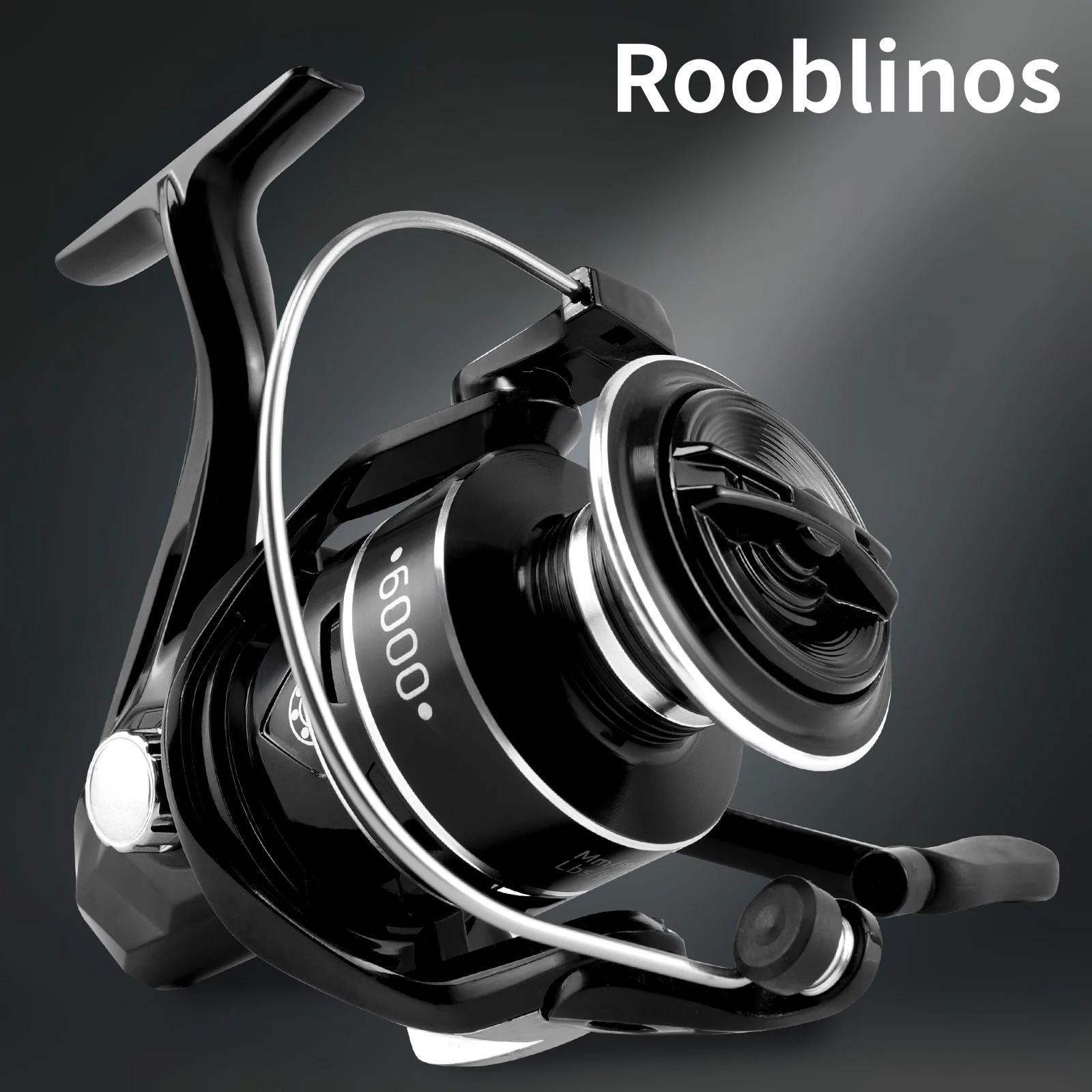 ROOBLINOS HY1000-7000 carrete giratorio metálico balancín plegable - imagen 4