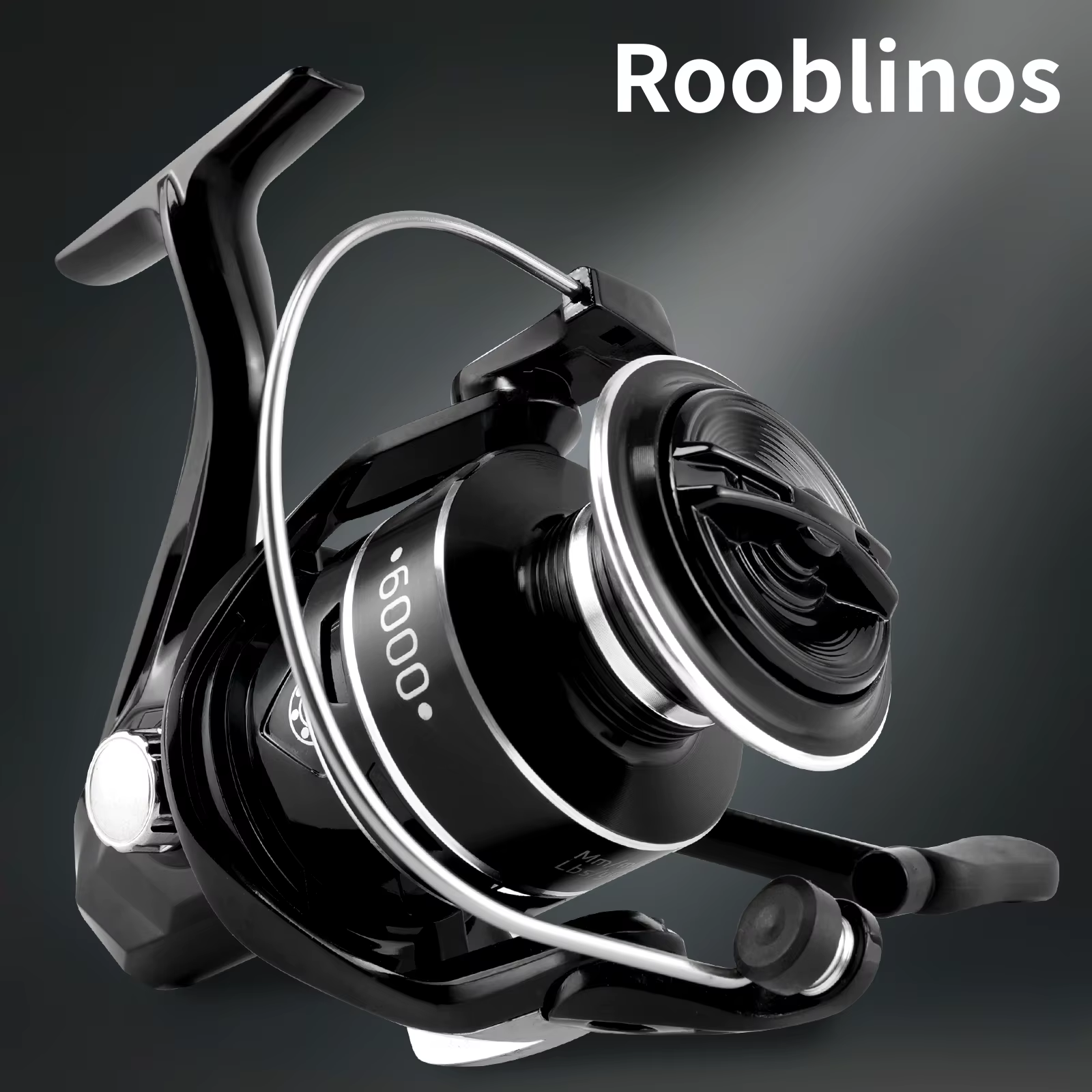 ROOBLINOS HY1000-7000 carrete giratorio metálico balancín plegable - imagen 4