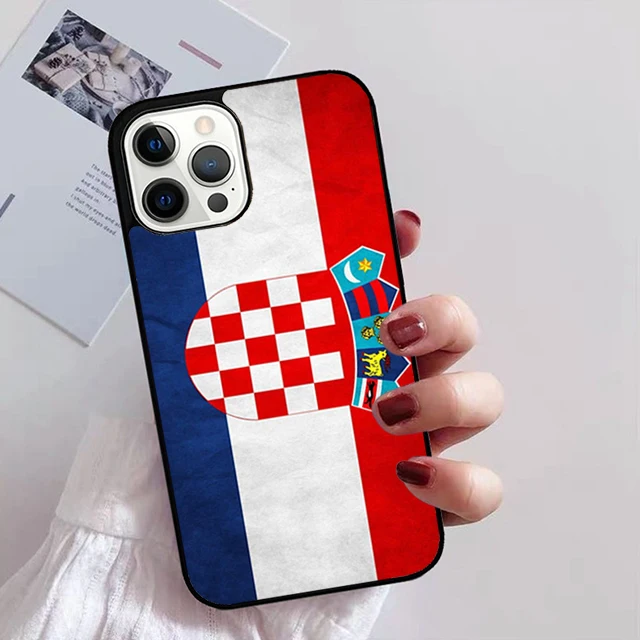 Funda vista frontal mostrando la bandera croata