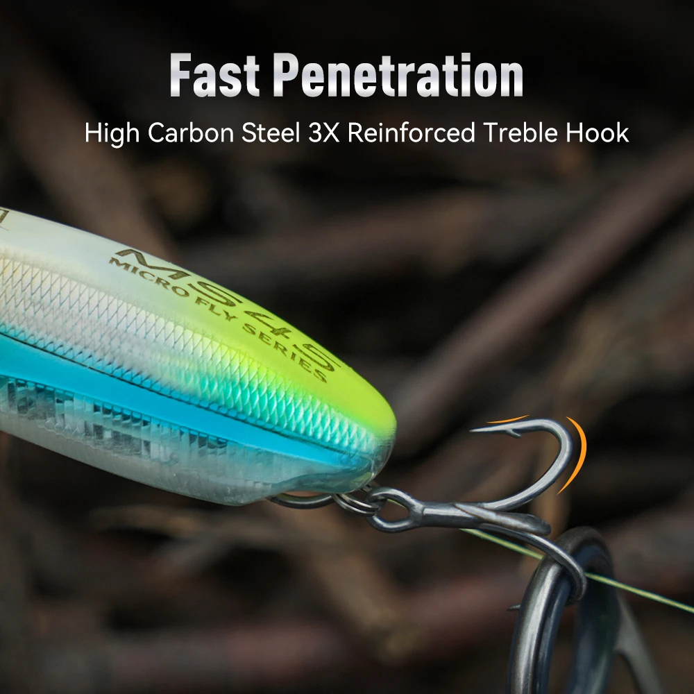 Wobbler micro Swimbait hundible de lanzamiento largo - imagen 2