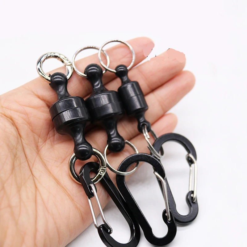 Soporte de red de pesca MRC con clips magnéticos y mosquetón - imagen 2