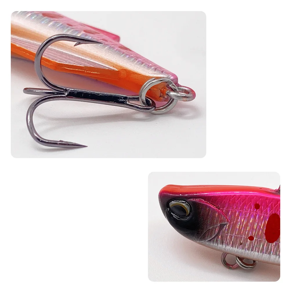 Señuelo VIB de plástico duro hundido para jigging de lucio - imagen 4