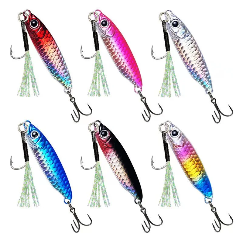 Señuelo de jigging en plomo con recubrimiento láser