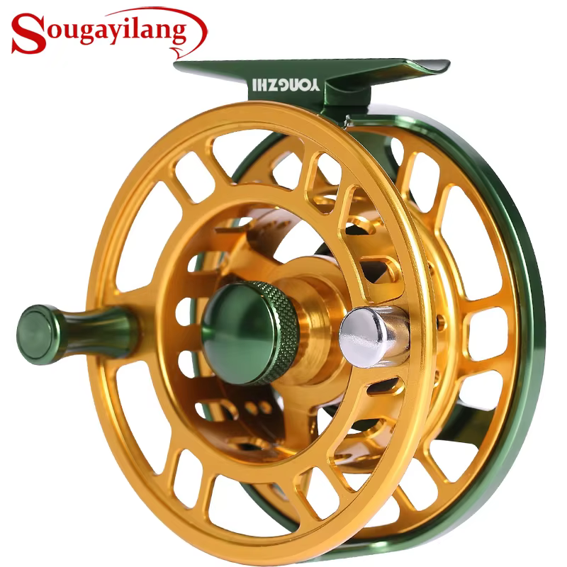 Sougayilang Carrete de mosca de gran arbor en aluminio ligero - imagen 3