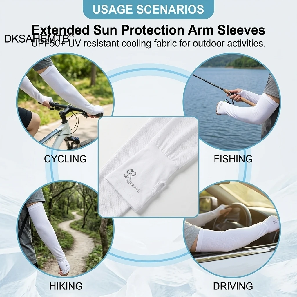 Mangas protectoras con protección solar transpirables para ciclismo - imagen 4