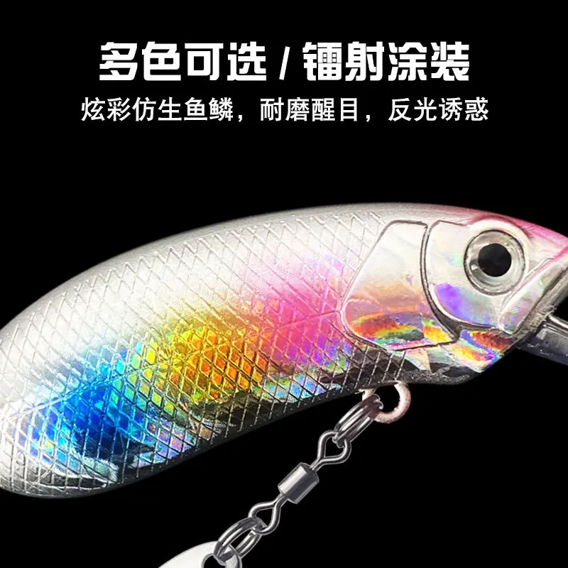 Crankbait señuelo duro flotante/hundible para lubina con triples