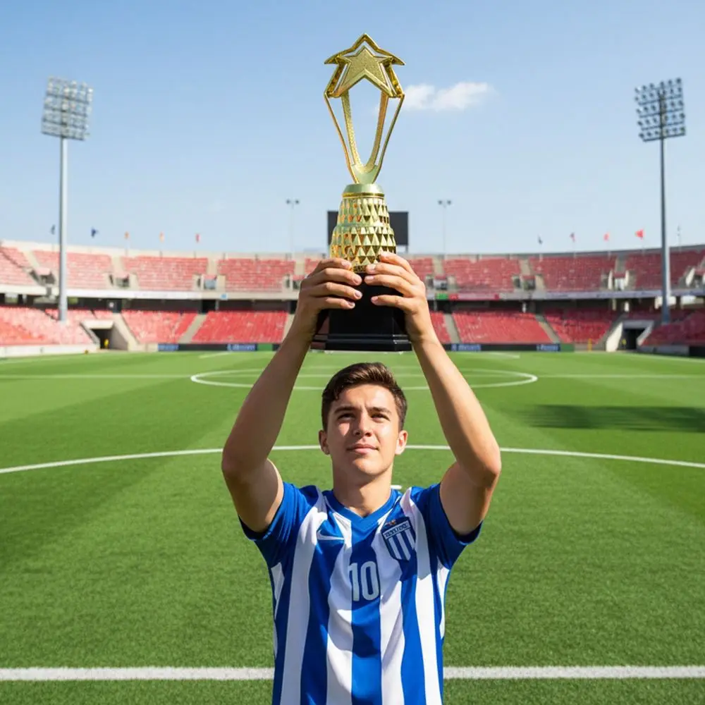 Copa Trofeo Dorada de estrella para ganadores, diseño plástico - imagen 2