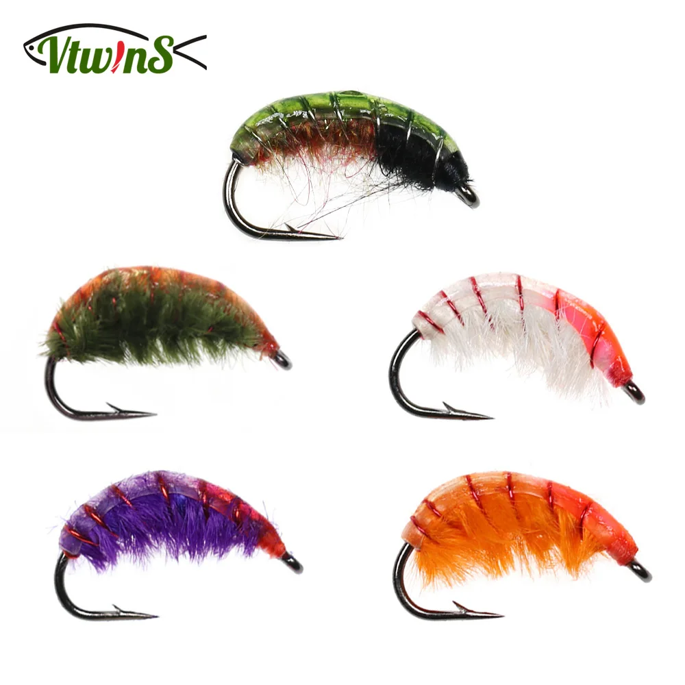 Vtwins moscas UV hundimiento rápido con púas – para trucha y lubina