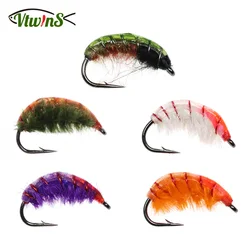 Vtwins moscas UV hundimiento rápido con púas – para trucha y lubina