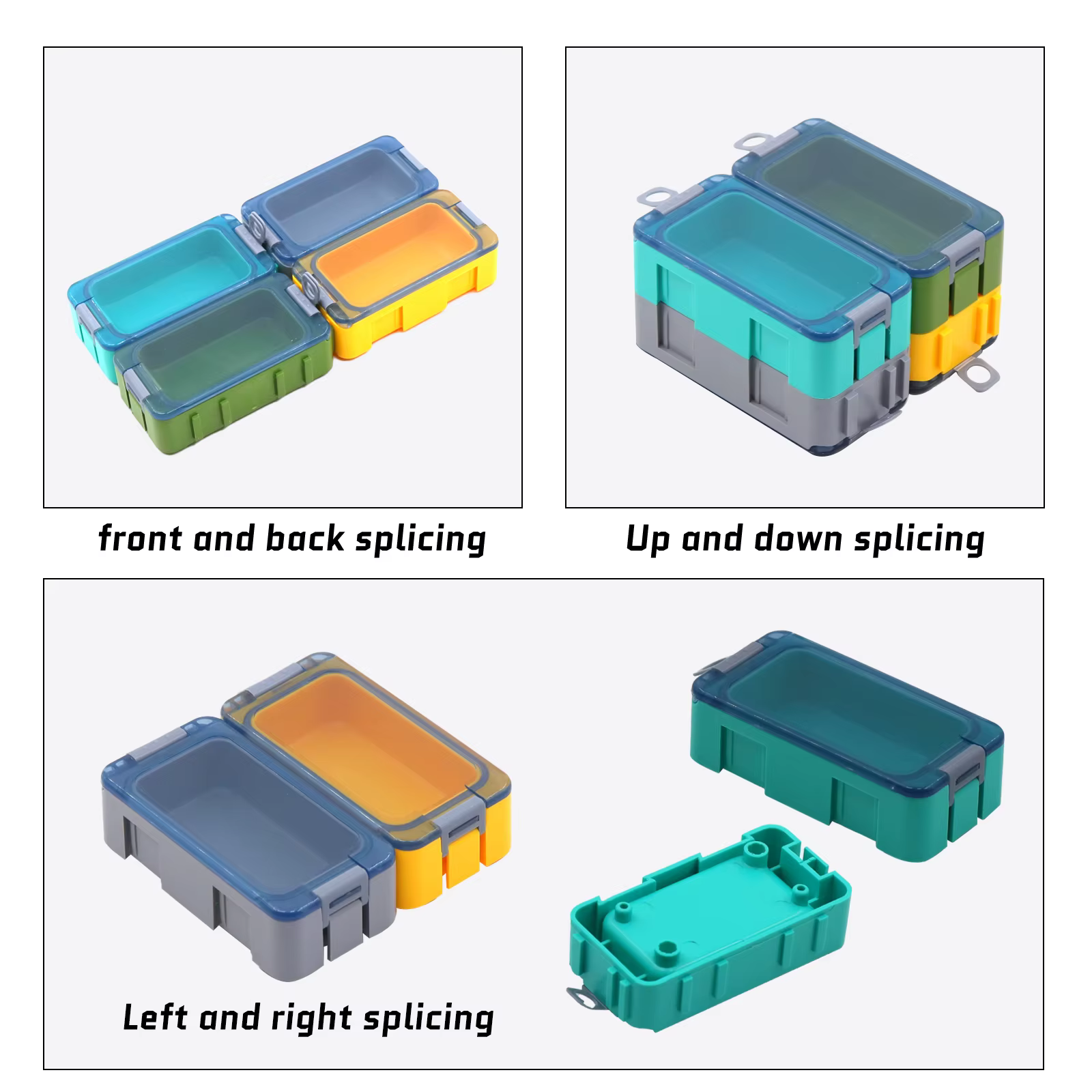 Mini caja porta señuelos - Organizador de pesca portátil compacto - imagen 5