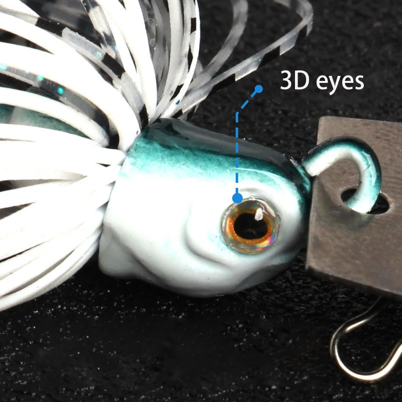 Anzuelo Jig Head sin malezas de goma con protector para lubina - imagen 3