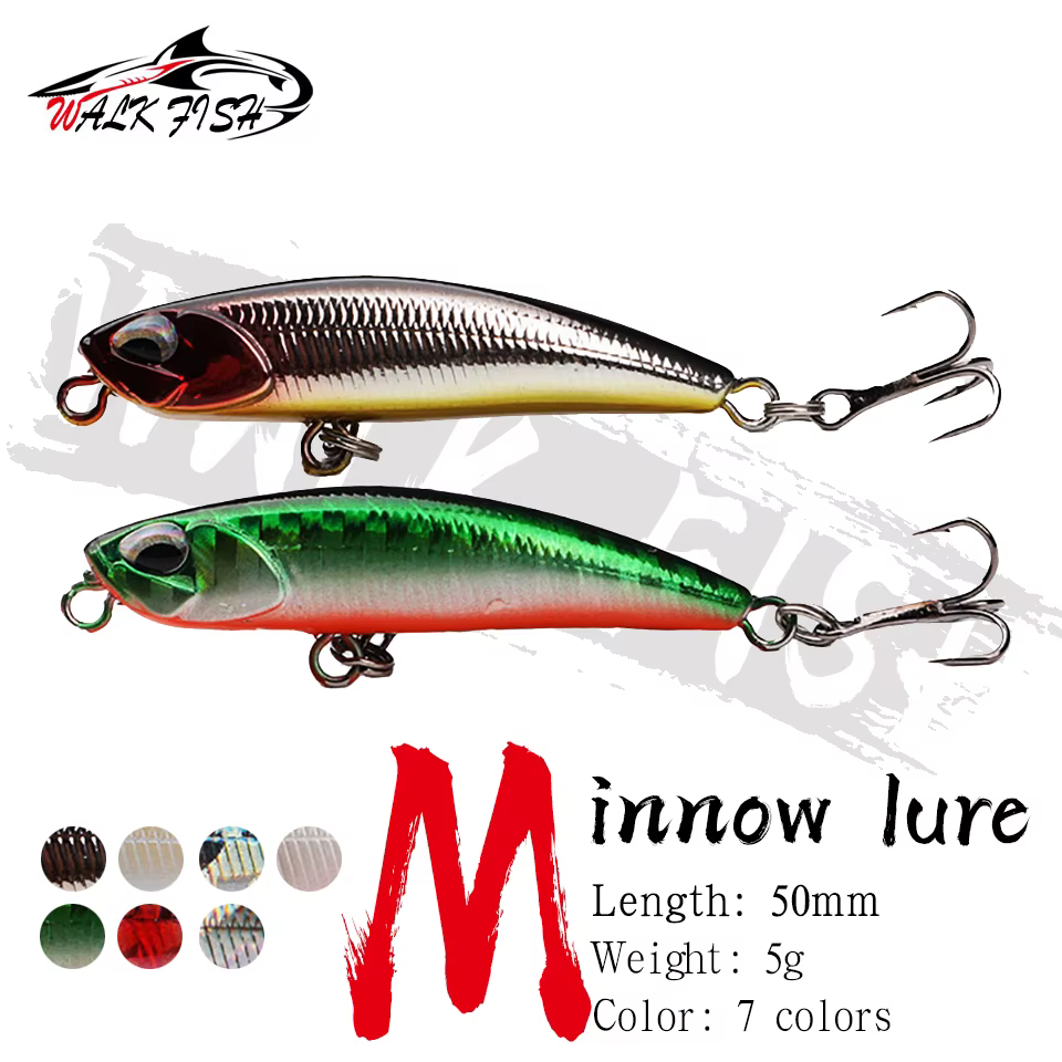 Walk Fish Mini Jerkbait – Señuelo minnow 5cm para lubina - imagen 4