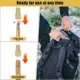 Adaptador válvula bicicleta cobre ligero dorado para bomba