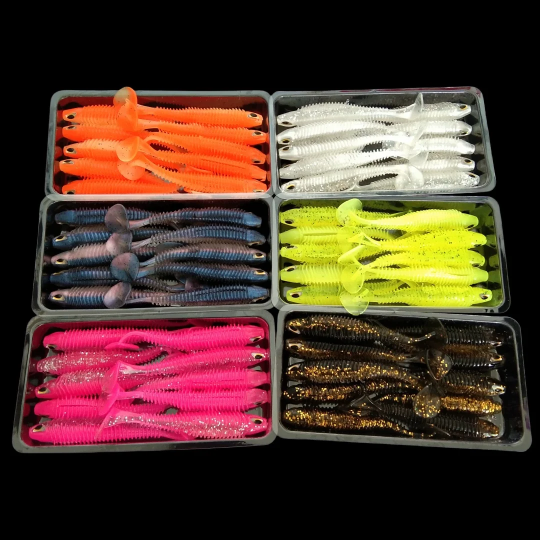 Swolfy vinilos T-tail para carpa crankbait swimbait grandes pesca