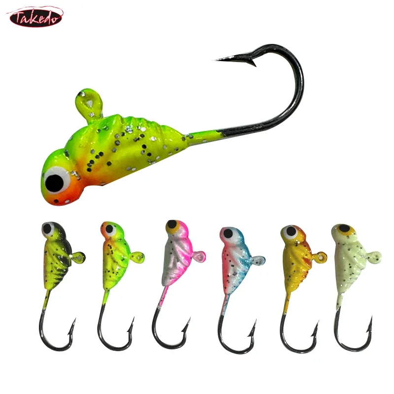 TAKEDO 2G Micro Jig Head 28mm – Anzuelos para pesca en hielo - imagen 4