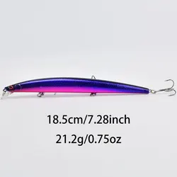 Señuelo pesca marina pez grande ojos 3D anzuelos fuertes