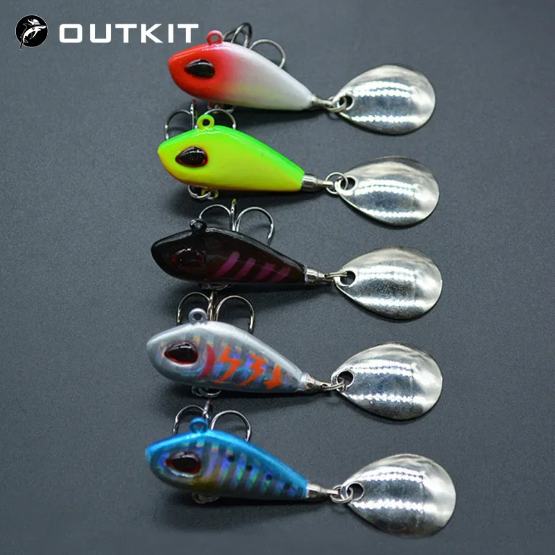 OUTKIT Mini VIB – Cucharilla metálica vibrante 2cm