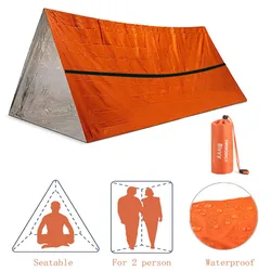 Kit pesca bivy de supervivencia: refugio Mylar y manta SOS compacto