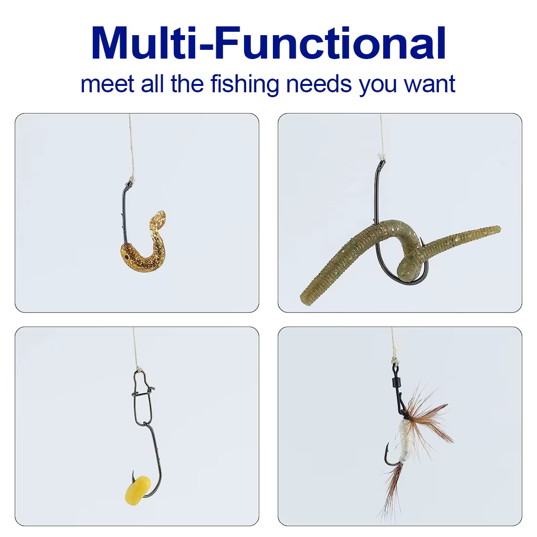 FishTrip Anzuelos de pesca y cebos de gusano para salmón y Steelhead - imagen 2