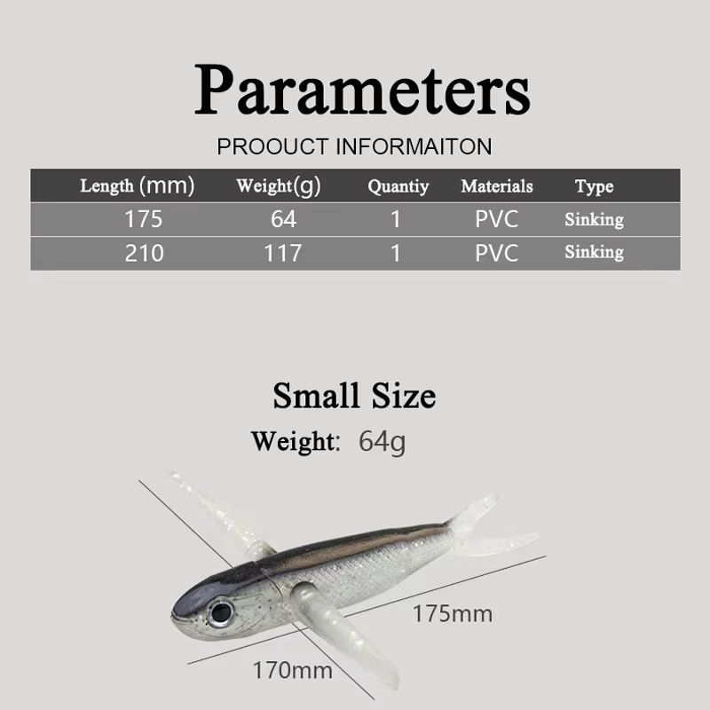 Señuelo curricán atún – Mosca PVC para pesca de altura