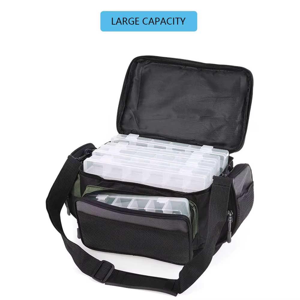 Bolsa de Pesca Oxford 600D con Bolsillos de Malla y Correa Desmontable - imagen 4